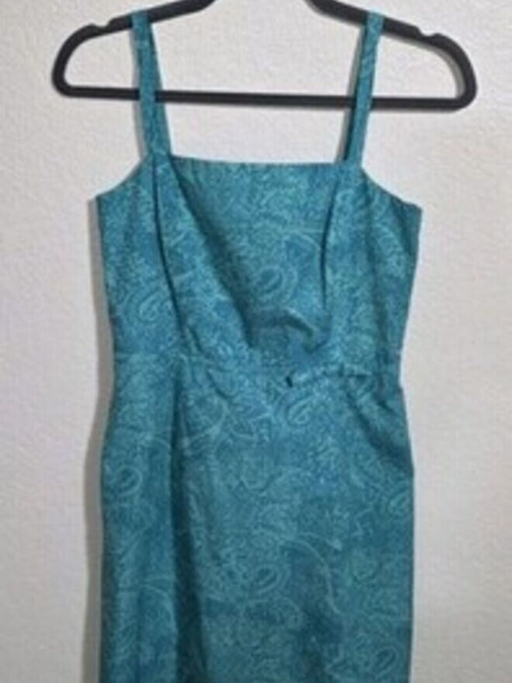 Vintage Ann Taylor Factory Dress Size 2 Shades of Green Paisley Print Summer